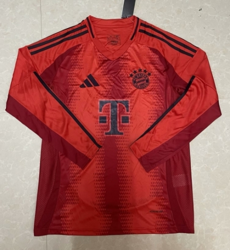 2024/25 Bayern München Home Red Thailand LS Soccer jersey AAA-1106