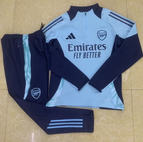 2024/25 Arsenal Light Blue Soccer Tracksuit Uniform-411