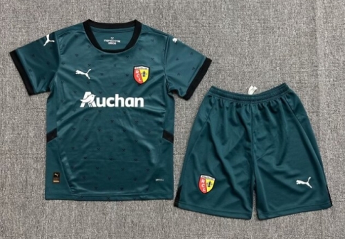 kids 2024/25 RC Lens Home Red & Yellow Kids/Youth Soccer Uniform AAA-522