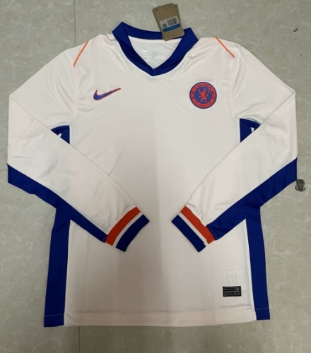 2024/25 Chelsea Away Light Yellow Thailand LS Soccer Jersey AAA-1106