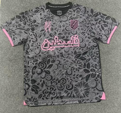 2024/25 Palestino Black & Gray Thailand Soccer Jersey AAA-47