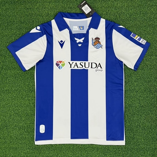 2024/25 Real Sociedad Home Blue & White Thailand Soccer Jersey AAA-912/1040/320