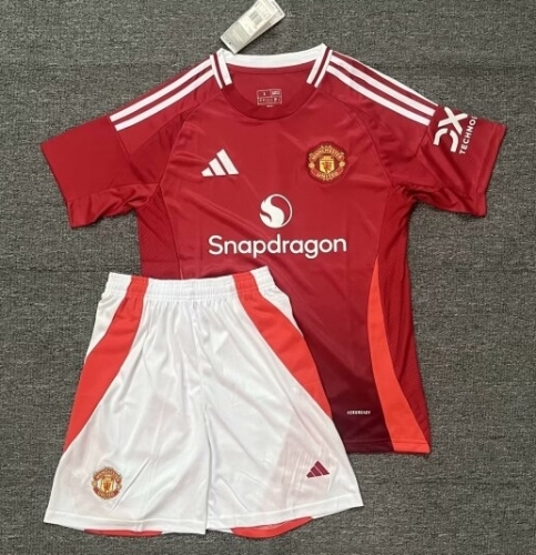2024/25 Man United Home Red Soccer Uniform-302/516/36