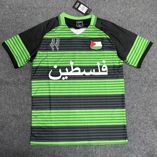 2024/25 Palestino Black& Green Thailand Soccer Jersey AAA-38/47/709