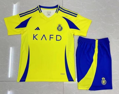 2024/25 Al-Nassr FC Home Black & Yellow Soccer Uniform-SKE