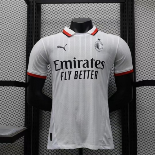 Player Version 2024-2025 AC Milan Away White Thailand Soccer Jersey AAA-MY/308/16