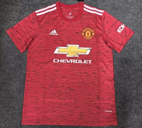 2021 Manchester United Home Red Thailand Soccer Jerseys AAA-312