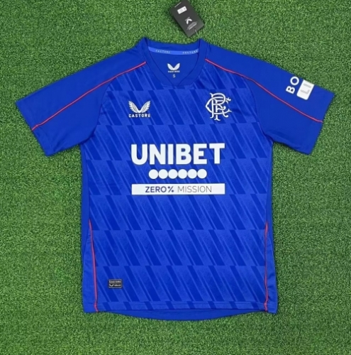 2024/25 Rangers Home Blue Thailand Soccer Jersey AAA-1040/320/417