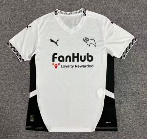2024-25 Derby County Home White Thailand Soccer Jersey AAA-1040