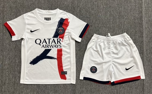 kids 2024/25 Paris SG Away White Kids/Youth Soccer Uniform-812/507/522