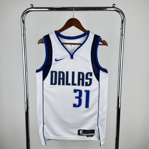 2023 Season NBA Dallas Mavericks Home White #31 Jersey-311