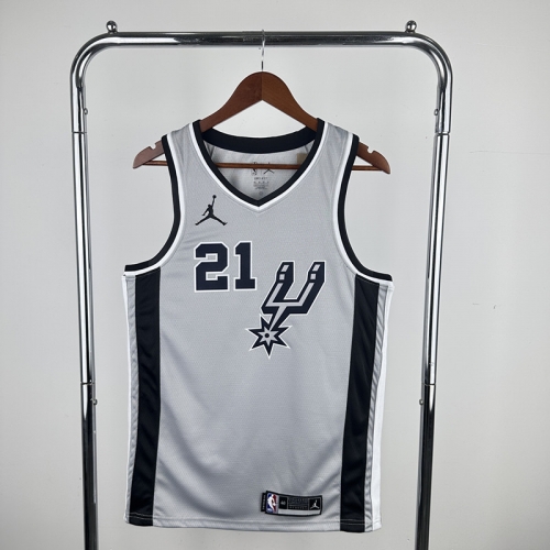 2021 Season Feiren Limied Version San Antonio Spurs NBA Gray #21 Jersey-311