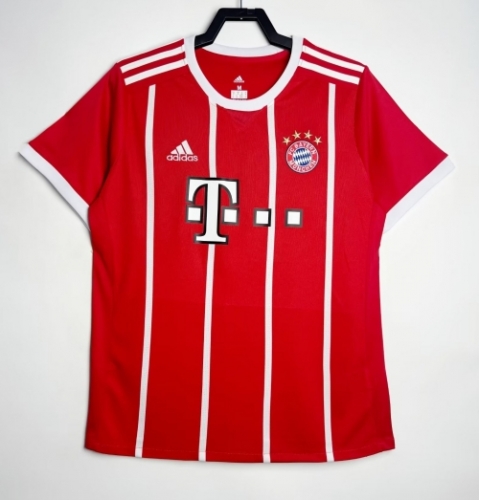 2017-18 Retro Version Bayern München Home Red Thailand Soccer Jersey AAA-811