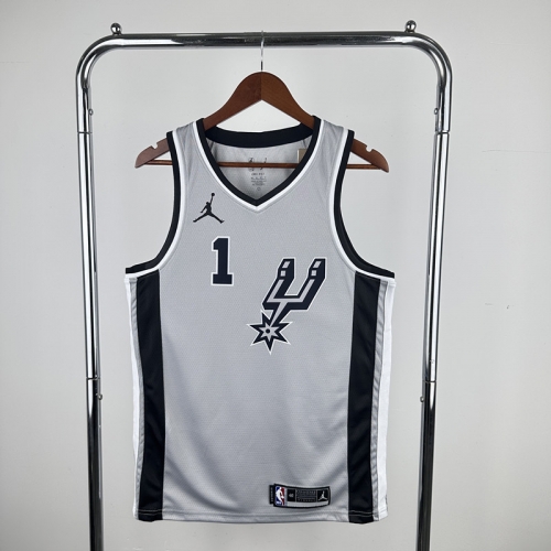 2021 Season Feiren Limied Version San Antonio Spurs NBA Gray #1 Jersey-311