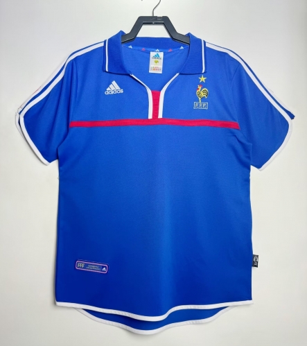 2000 Retro Version France Home Blue Thailand Soccer Jersey AAA-410/811/710