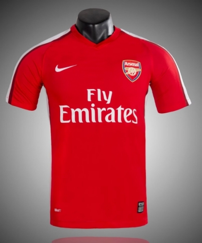 08-10 Retro Version Arsenal Home Red Thailand Soccer Jersey AAA-1041