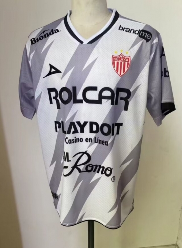 2024/25 Special Club Necaxa Away White & Gray Thailand Soccer Jersey AAA-912