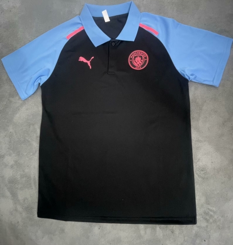 2024/25 Manchester City Black & Blue Thailand Polo Shirts-95