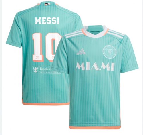 2024/25 Inter Miami CF 2nd Away Blue #10 (MESSI) Thailand Soccer Jersey AAA