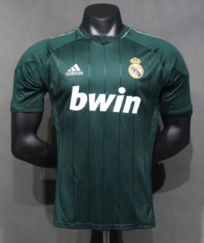 Player Retro Version 12-13 Real Madri 2nd Away Green Thailand Soccer Jersey AAA-703