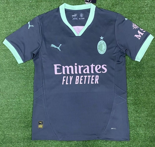 2024-2025 AC Milan 2nd Away Black Thailand Soccer Jersey AAA-416/705/320