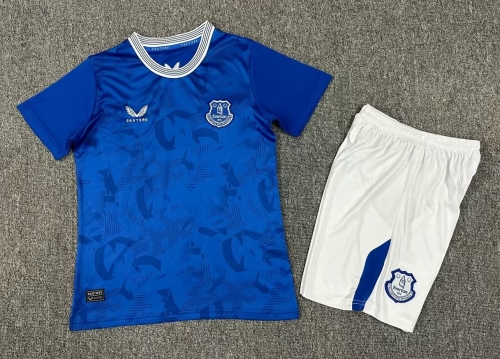 Kids 2024/25 Everton Home Blue Kids/Youth Soccer Uniform-1040/208