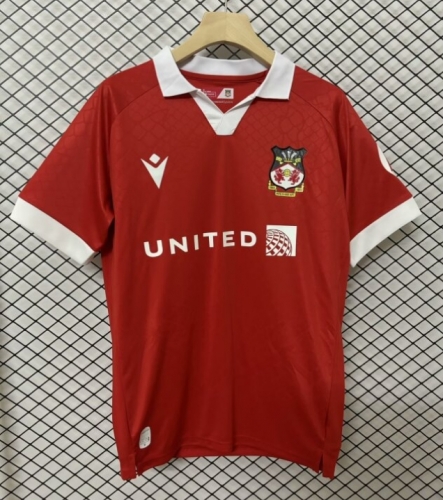 2024/25 Wrexham  Home Red Thailand Soccer Jersey AAA-95