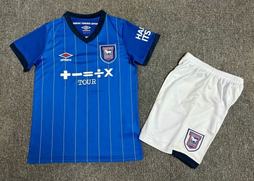 Kids 2024/25 Ipswich Town F.C. Blue Kids/Youth Soccer Uniform-1040