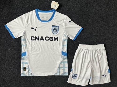 2024/25 Olympique Marseille Home White Soccer Uniform-SKE/36/208