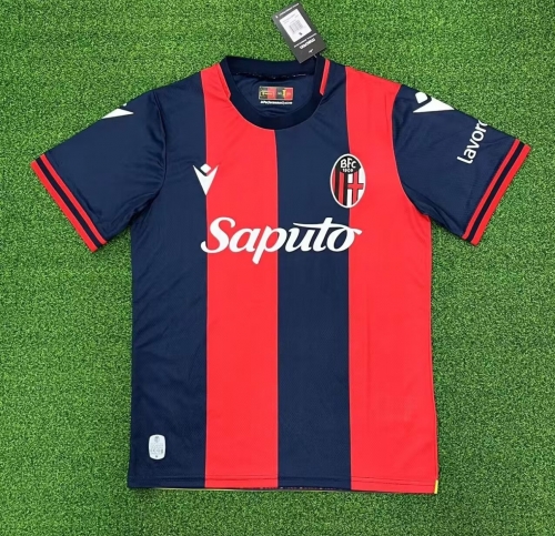 2024/25 Bologna FC 1909 Home Black & Red Thailand Soccer Jersey AAA-417/320/313