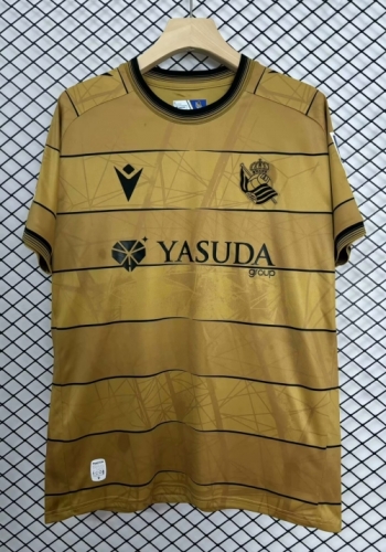 2024/25 Real Sociedad Away Yellow Thailand Soccer Jersey AAA-301/23/312