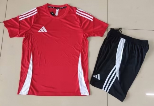 Addia 2024/25 Red Shorts-Sleeve Tracksuit Uniform-GDP