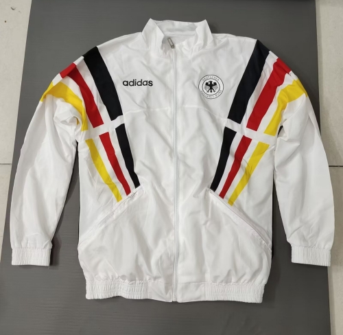 2024-25 Germany White Windbreaker Hoodies Top-GDP