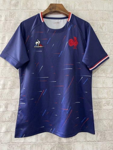 2024 France 7-A-Side Home Royal Blue Thailand Rugby Shirts-805