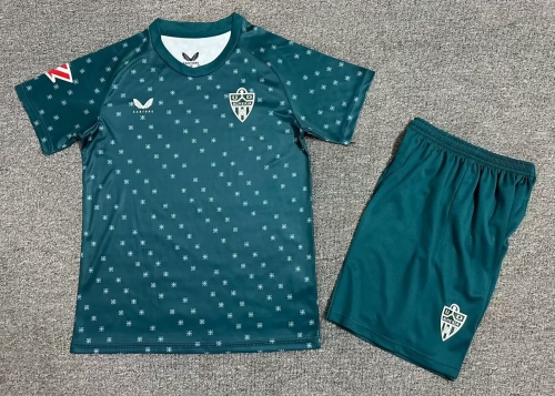 Kids 2024/25 UD Almería Away Green Kids/Youth Soccer Uniform-1040/208