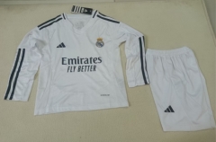 Kids 2024/25 Real Madrid Home White Training Kids/Youth Soccer Uniform-507