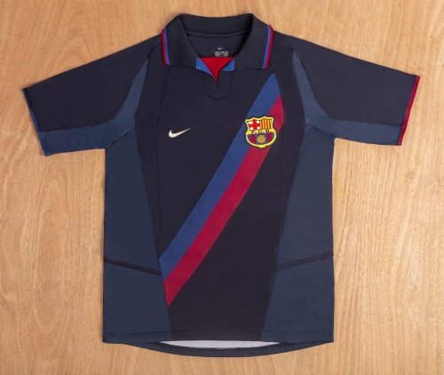 02-03 Retro Version Barcelona 2nd Away Royal Blue Thailand Soccer Jerseys-1041