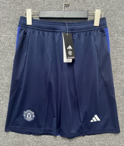 2024/25 Manchester United Away Royal Blue Thailand Soccer Shorts-315