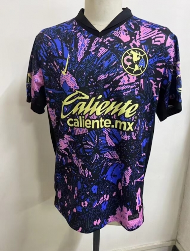 Player Version 2024/25 Club América 2nd Away Purple Blue Thailand Soccer Jersey AAA-912