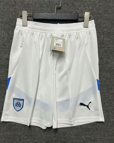 2024/25 Olympique de Marseille Home White Thailand Soccer Shorts-315