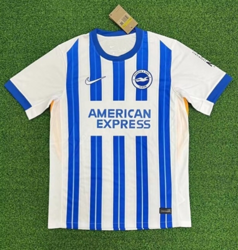 2024/25 Brighton & Hove Albion Home Blue & White Thailand Soccer Jersey AAA-320