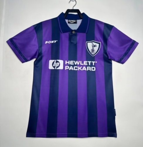95-97 Retro Version Tottenham Hotspur Away Purple & Blue Thailand Soccer Jersey AAA-811