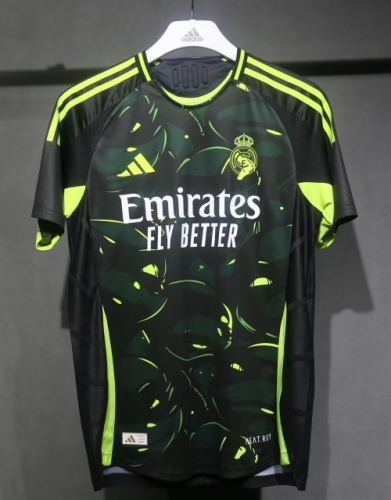 Player Special Version 2024/25 Real Madri Green & Black Thailand Soccer Jersey AAA-703