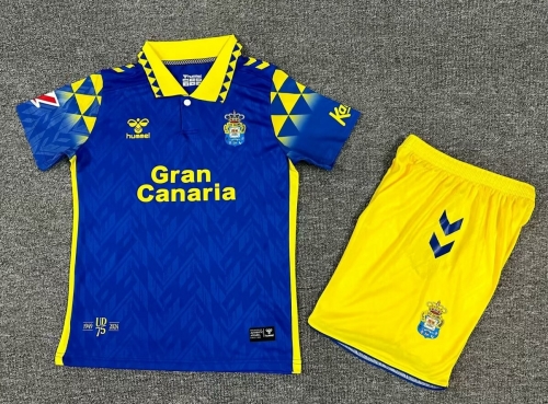 Kids 2024/25 UD Las Palmas Away Blue Kids/Youth Soccer Uniform-1040