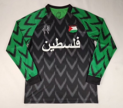 2024/25 Palestino Black & Green Thailand LS Soccer Jersey-38