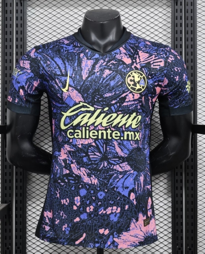 Player Version 2024/25 Club América 2nd Away Purple Blue Thailand Soccer Jersey AAA-912/888/16