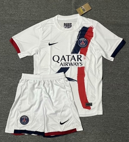 2024/25 Paris SG Away White Soccer Uniform-KS/36/516