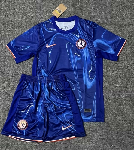 2024/25 Chelsea Home Blue Traning Soccer Uniform-302/516/36