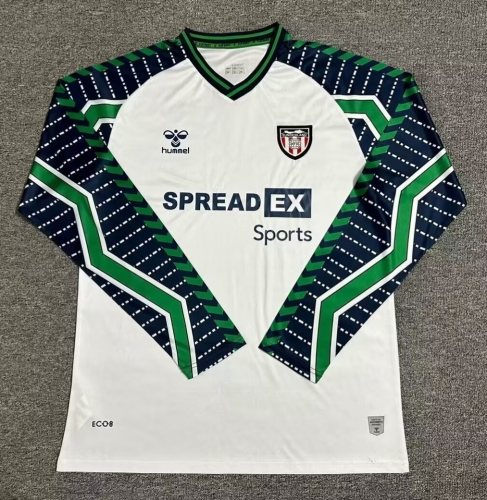 2024/25 Sunderland Away Green & White LS Thailand Soccer Jersey AAA-1040