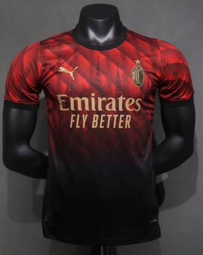 Player Special Version 2024-2025 AC Milan Red & Black Thailand Soccer Jersey AAA-703